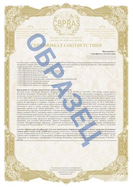 Образец Приложение к СТО 01.064.00220722.2-2020 Трудовое Сертификат СТО 01.064.00220722.2-2020 